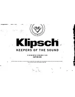 Preview for 19 page of Klipsch R-10SWi Owner'S Manual