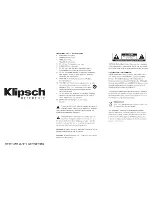 Preview for 9 page of Klipsch R-145 User Manual