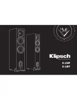 Предварительный просмотр 1 страницы Klipsch R-26PF Manual