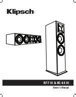 Klipsch RC-64 III Owner'S Manual preview