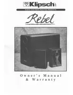 Klipsch Rebel KSS-1 Owner'S Manual & Warranty preview