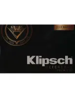 Preview for 1 page of Klipsch Reference Premiere RP-240S User Manual