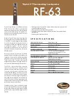 Klipsch Reference RF-63 Specifications предпросмотр