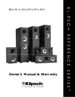 Предварительный просмотр 2 страницы Klipsch Reference Series RB-5 Owner'S Manual