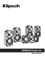 Preview for 1 page of Klipsch REFERENCE Theater 5.0 Owner'S Manual