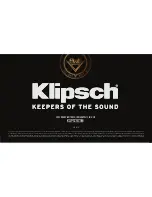 Предварительный просмотр 15 страницы Klipsch RP-110WSW User Manual