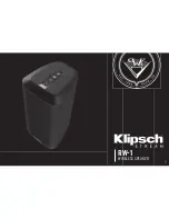 Preview for 1 page of Klipsch RW-1 User Manual