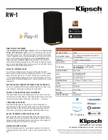 Preview for 19 page of Klipsch RW-1 User Manual