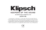 Предварительный просмотр 14 страницы Klipsch SURROUND 3 Quick Start Manual