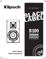 Klipsch Synergy Black Label B100 Owner'S Manual предпросмотр