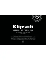 Preview for 24 page of Klipsch The Capitol Three Special Edition Manual