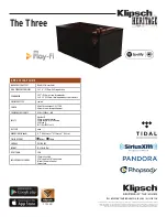 Preview for 22 page of Klipsch The Three Manual