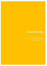 Предварительный просмотр 139 страницы klover DEA ECO 6 Manual