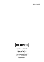 Preview for 52 page of klover DIVA SLIM Installation, Use, Maintenance And Helpful Tips