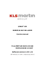 KLS Martin LIMAX 120 Service Manual предпросмотр