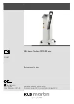 KLS Martin MCO 25 plus Instructions For Use Manual preview