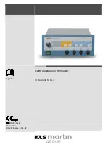 KLS Martin Minicutter Instructions For Use Manual предпросмотр