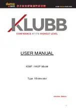 KLUBB K38P User Manual preview