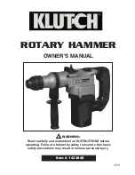 Klutch 1433840 Owner'S Manual preview