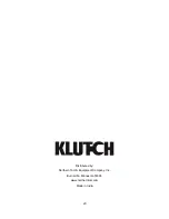 Предварительный просмотр 20 страницы Klutch 48575 Owner'S Manual