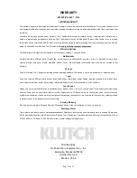 Preview for 26 page of Klutch MIG/Stick 220Si Owner'S Manual