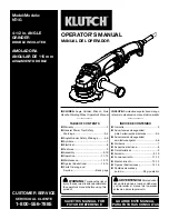 Klutch NT1G Operator'S Manual предпросмотр