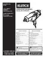 Klutch NT1IW Operator'S Manual preview