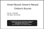 Preview for 1 page of KMART 43033430 Owner'S Manual