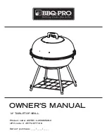 Предварительный просмотр 1 страницы KMART BBQ-PRO Owner'S Manual