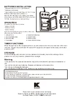 Preview for 2 page of KMART Color Switch Plus 0-07881951-3 Owner'S Manual