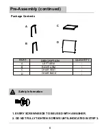 Preview for 6 page of KMART Essential Garden BARTLETT 4 PC SLING SEATING SET Use & Care Manual