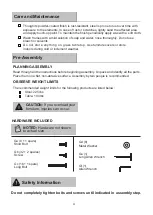 Preview for 4 page of KMART essential garden HOFFMAN Use And Care Manual