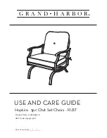 KMART Grand Harbor Hopkins Use And Care Manual preview