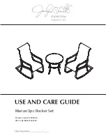 KMART Jaclyn Smith Marion 3pc Rocker Set Use And Care Manual preview