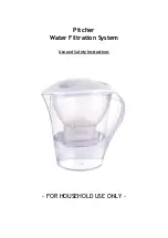 Предварительный просмотр 1 страницы KMART Pitcher Use And Safety Instructions