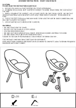 Preview for 1 page of KMART VELVET CHAIR BLUSH Assembly Instructions