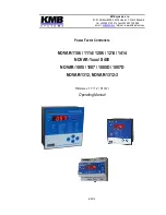 KMB NOVAR-1 Series Operating Manual предпросмотр