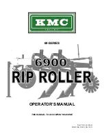 Preview for 1 page of KMC Controls 69 Series Operator'S Manual