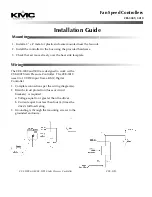 KMC Controls CEE-3009 Installation Manual предпросмотр