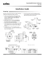 KMC Controls CMC-1001 Installation Manual preview
