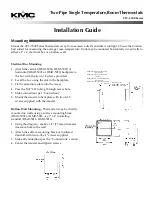 Preview for 1 page of KMC Controls CTC–5500 Series Installation Manual