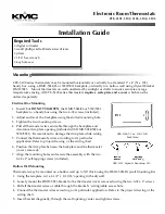 KMC Controls CTE–5101 Installation Manual preview