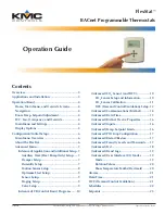 Preview for 1 page of KMC Controls FlexStat BAC-12 Series Operation Manual