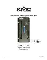 KMC Controls KMD-5220 Installation And Operation Manual preview