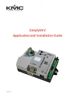 Предварительный просмотр 1 страницы KMC Controls SimplyVAV BAC-8001 Application And Installation Manual