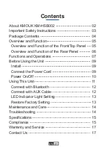 Предварительный просмотр 2 страницы KMOUK KM-HSB002 User Manual