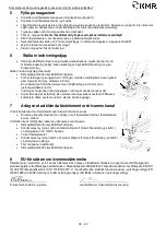 Preview for 27 page of KMR 12000556 Instructions Manual