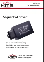 Preview for 1 page of KMS 01-01-11-0080 Manual For Installation And Setup