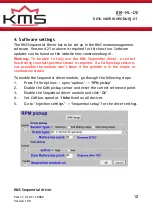 Preview for 10 page of KMS 01-01-11-0080 Manual For Installation And Setup