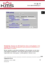 Preview for 19 page of KMS 01-01-11-0080 Manual For Installation And Setup